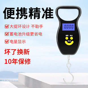 手提秤迷你电子秤家用小型高精度弹簧秤挂称快递买菜行李秤 便携式