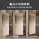 内置折叠伸缩试衣镜暗 隐形穿衣镜推拉全身镜隐藏式 衣柜镜子内装