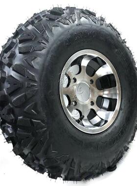 四轮卡丁车沙滩车23X7-10 22X10-10寸A字花纹越野真空轮胎铝轮毂