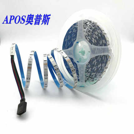 5050软灯条12V窄板6mm宽RGB七彩变色灯带  汽车缝隙氛围灯led灯条