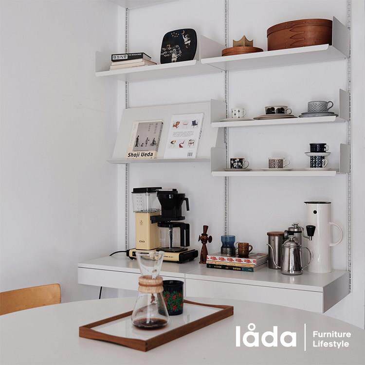 多匣lada 001墙上隔板置物架系统隔板书架北欧中古壁挂系统金属