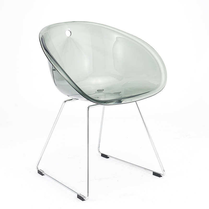 餐椅透明亚克力水晶椅子创意北欧休闲现代简约餐厅咖啡厅靠背椅子