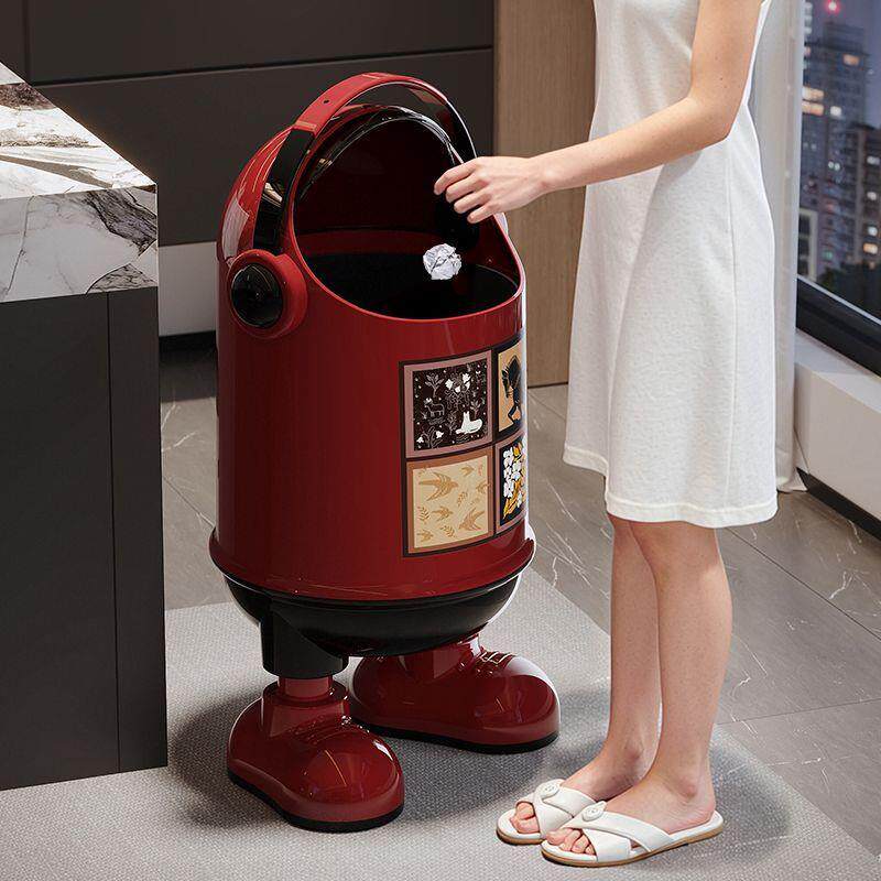 垃圾桶2026家用客厅新款卧室卫生间带盖高颜值创意大容量纸篓
