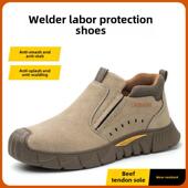 军工劳保鞋 透气安全 3537防砸防刺防烫穿塑钢头三防电焊工高级夏季