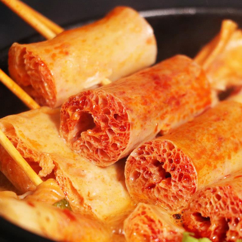 豆肠串150串豆腐素肉油炸串串食材烧烤关东煮麻辣烫火锅沾串冒菜