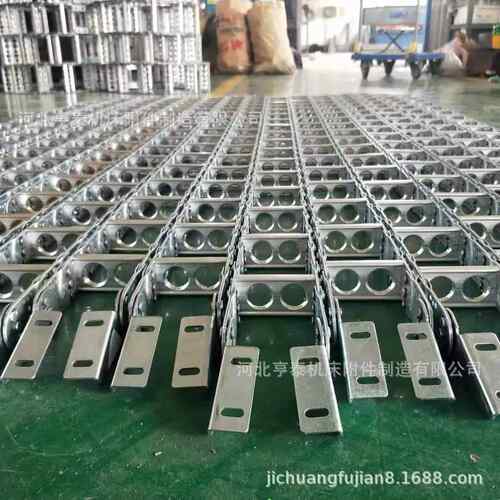 钢铝拖链机全封链闭床工程拖链数控CUQ机钢制拖tl型床钢制钢铝拖