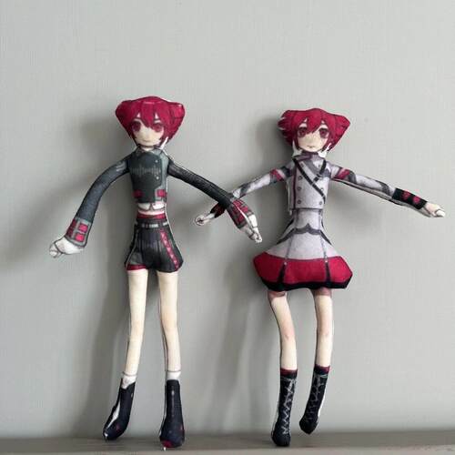 重音世界初音未来玩偶抽象老鼠干铁丝活动骨架公仔手脚可动teto