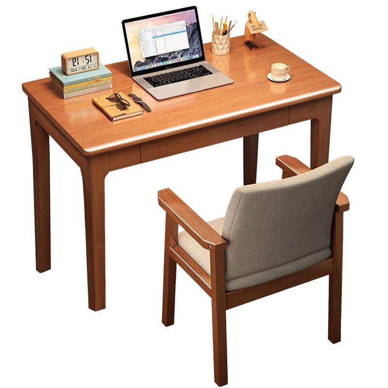写作业专用桌子全实木书桌带抽屉小户型写字桌家用成人电脑办公桌