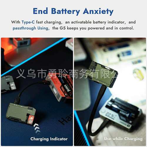 可充电EDC手电筒G5EDClight400lumens磁性便携式迷你手电筒