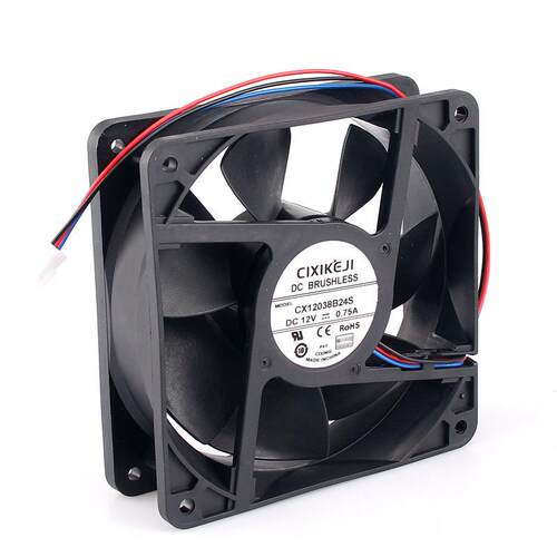 DC1203812V24V滚珠含油测速报警FG功能散热风扇12cm工业专用