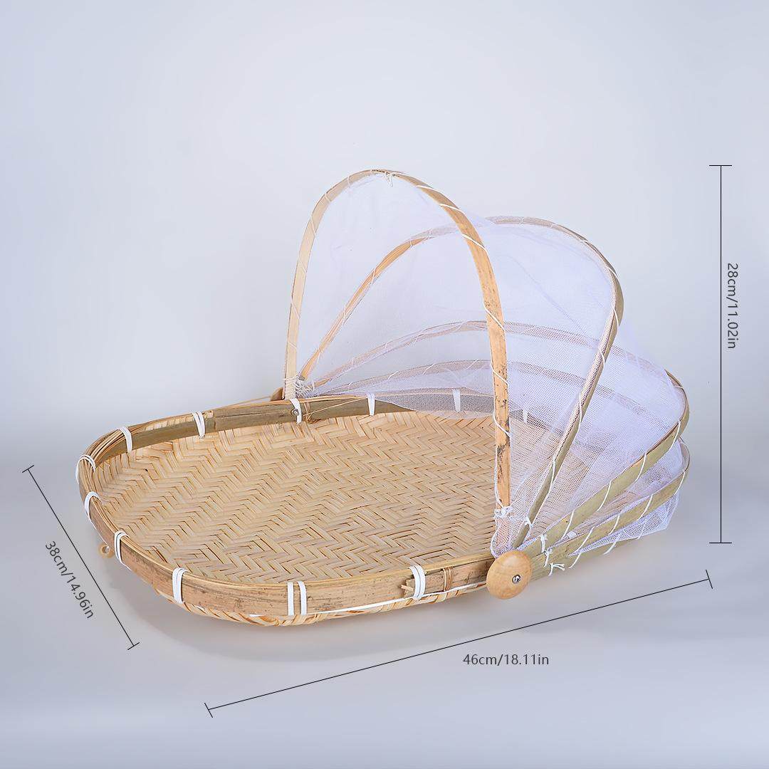 防虫防尘家用竹编晒菜网防蚊虫苍蝇簸箕农家干货晒篮晒菜神器菜罩,特色手工艺,竹编/竹雕,淘宝优惠券,粉丝福利购,淘宝优惠卷