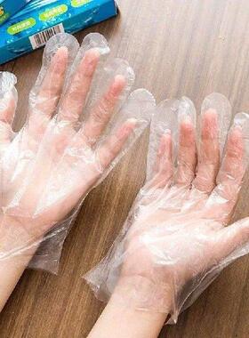 100 X/bag Disposable Gloves Latex and Powder Free Clear PE