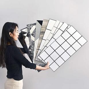 饰翻新贴纸 卫生间浴室仿瓷砖大理石墙纸自粘防水潮厨房防油墙贴装