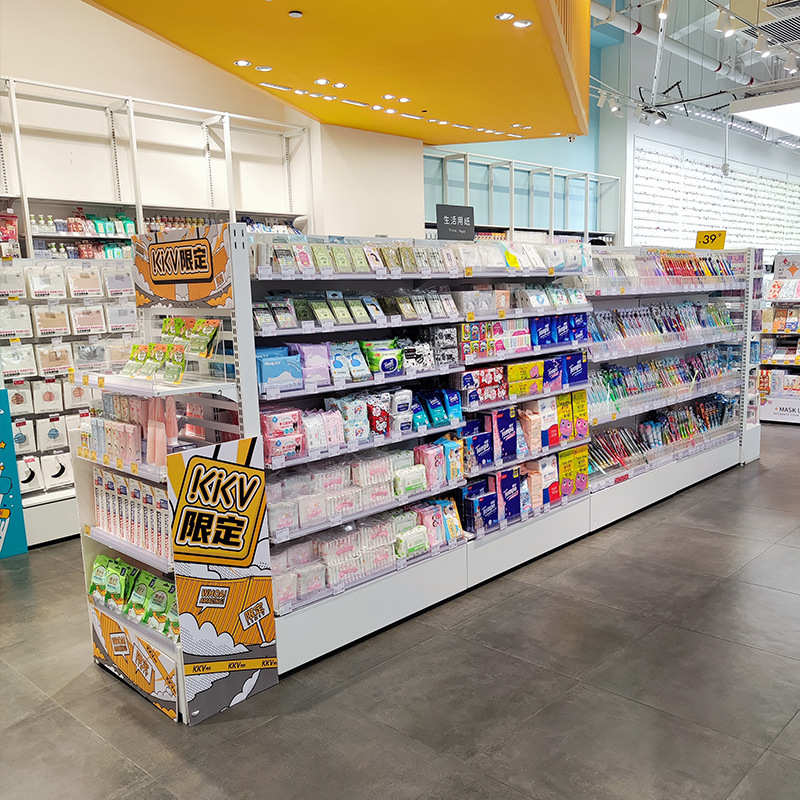 超市便利店KKV储物货架零食展示陈列日化彩妆店服饰鞋帽店展示架