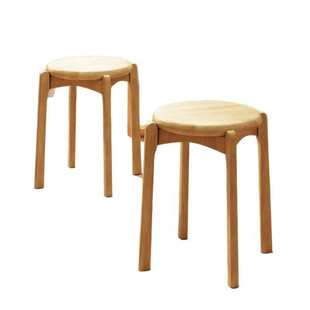 凳子家用圆凳子客人备用凳子加厚可叠放餐凳餐椅不占空间的高凳子