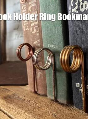 新品 简约金属书签 书架戒指书签 Book Holder Ring Bookmark
