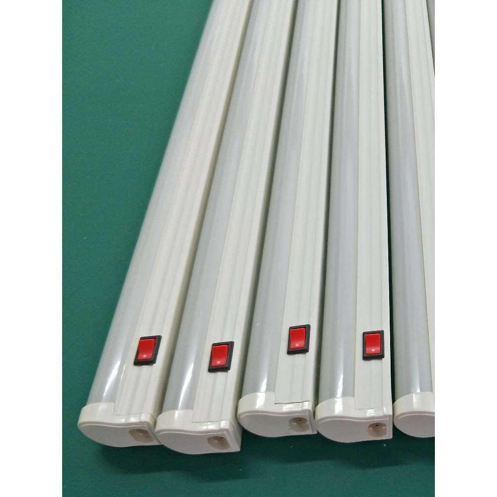 5支包邮开能照明弘亿照明泰芯t5t8led一体化带开关支架灯led灯管