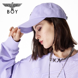 BOYLONDON潮牌棒球帽男女同款老鹰logo绣章小清新鸭舌帽N90015