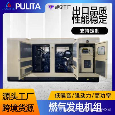100kW康明斯煤层气发电机组沼气静音箱式天然气发电机并机BTC用