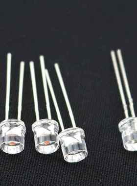 直插平头有边le发光二极管d5m头平粉光长脚短mGBR脚长期现货f5粉