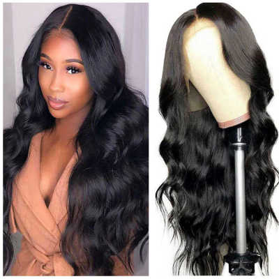 厂货欧美大波浪 lace closure wigs假发真人发丝全头套前蕾丝头套