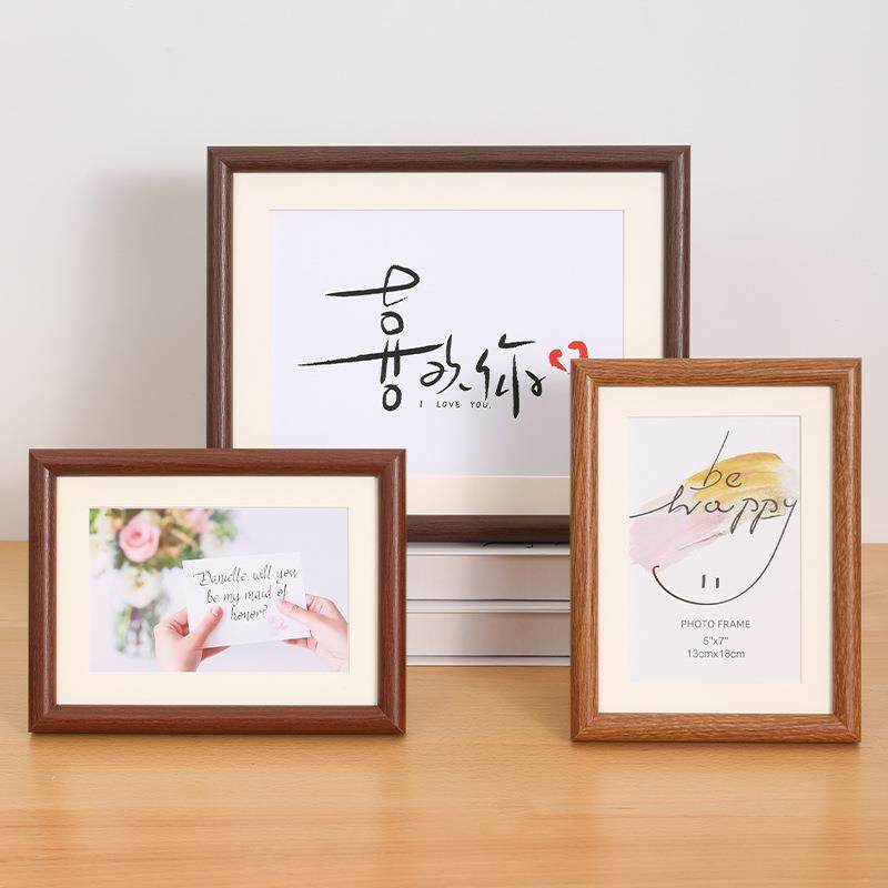 相框6寸相框摆台高级感摆件照片墙相框空框7寸8寸a4创意简约画框