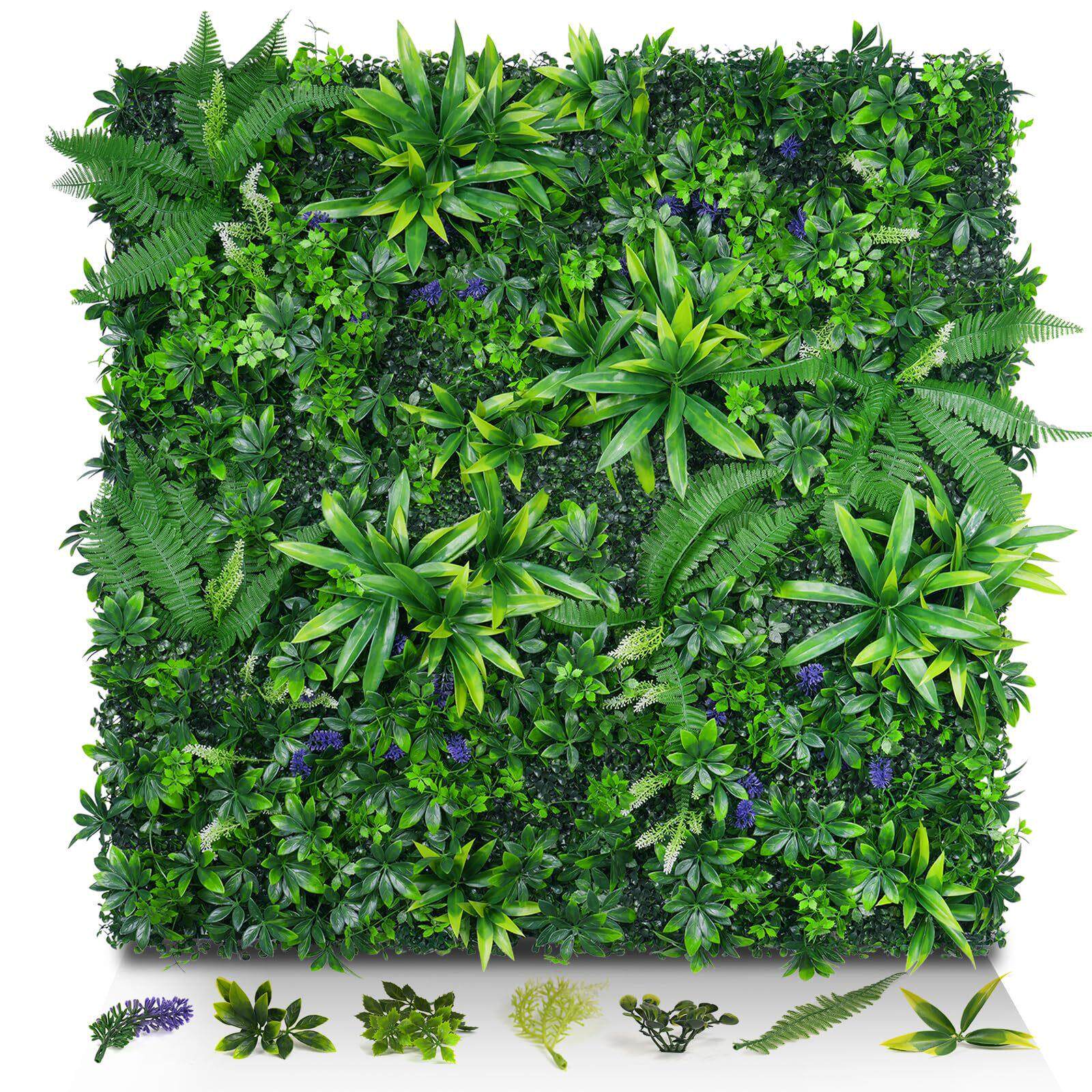 100×100cm人造仿真植物墙面永生垂直绿化塑料花假草皮绿植背景坪