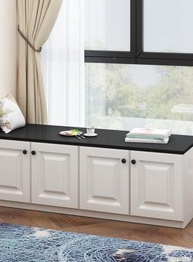 65R炕柜家具物农窗村炕柜榻榻柜米边F77SJJ5S睡柜H197坐飘窗柜储