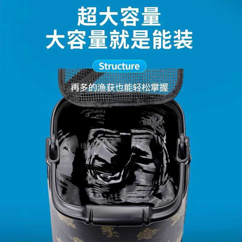 瑞之源严选黑金加高打水桶洗手桶钓鱼桶加厚复合卷底2.0厚带手提,户外/登山/野营/旅行用品,其他垂钓用品,淘宝优惠券,粉丝福利购,淘宝优惠卷