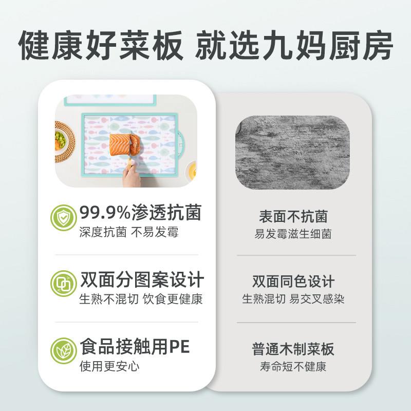韩国板防霉抗菌分家用品级厨房切鱼肉菜切菜板双面类RBW食菜板专