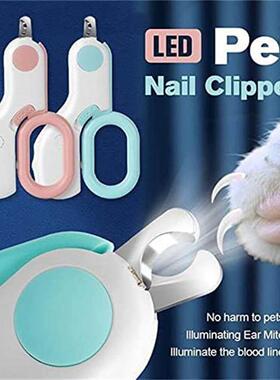 Professional Cat Dogs Nail Clipper Cutter With Led Light Sci