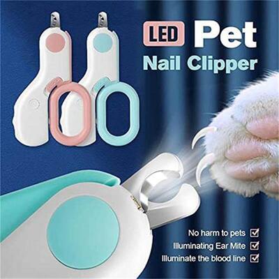 Professional Cat Dogs Nail Clipper Cutter With Led Light Sci