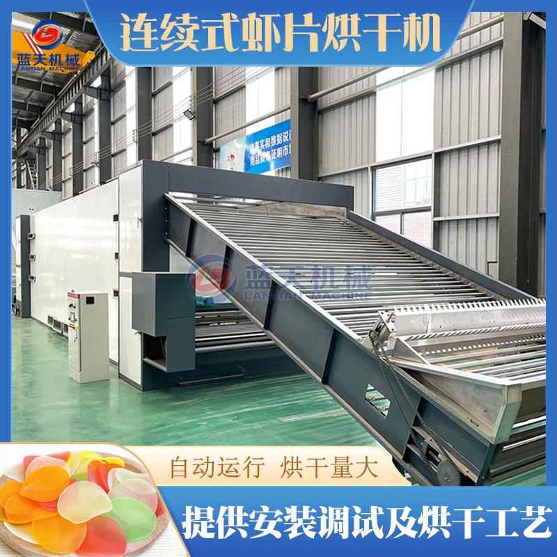 虾片烘干机网带五彩虾片虾卷烘干设备全自动虾条玉片干燥机大型