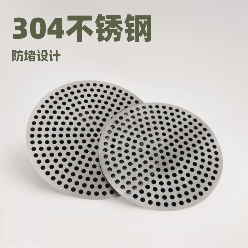 304不锈钢下水道过滤网片排水口盖防堵网方形卫生间毛发地漏圆片