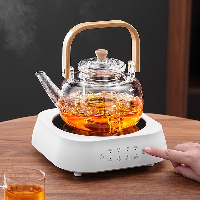 甄选玻养生蒸煮茶壶电陶炉耐热烧水家用璃HFAL2404茶具全自壶动煮