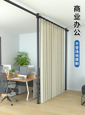 顶天卧立隔断客厅屏风做动房间板墙简易自装遮挡室KWG地折叠移分