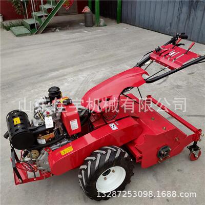 灭茬碎草还田机手扶自走式碎草机汽油柴油农用打草机