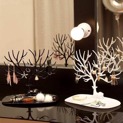 earring storage box desktop jewelry display rack hanging ear