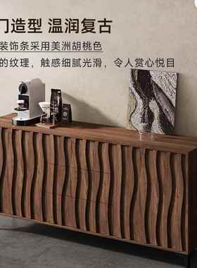 复古餐边柜实木储物中古橱展示柜柜柜客靠墙柜子厅Cbga40斗柜玄关