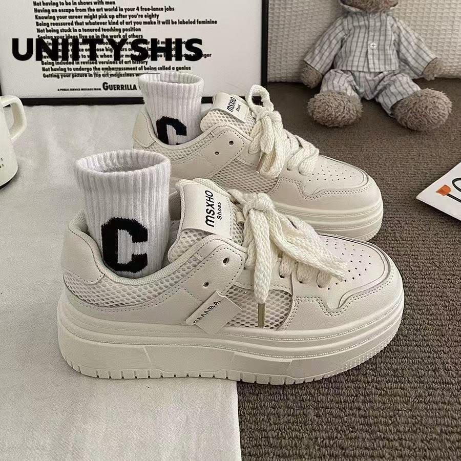 ins女鞋透气小白子女百搭老爹鞋