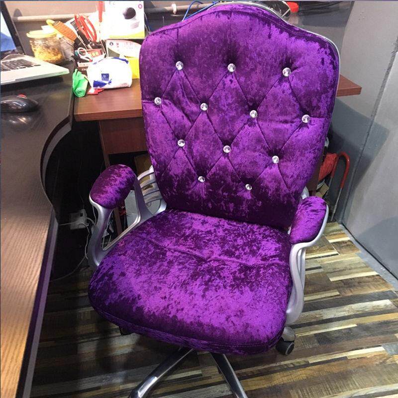 欧式电脑椅家用白色办公学生升降转椅老板椅书房桌椅主播直播座椅