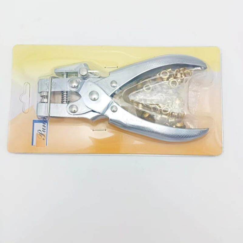 金属护圈装订器内径5mm鸡眼扣铆钉钳多功能双用活页本气眼安装钳