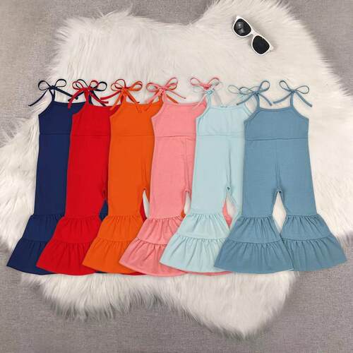 E 21281 Flared Pants with Lace Trim 女童喇叭裤