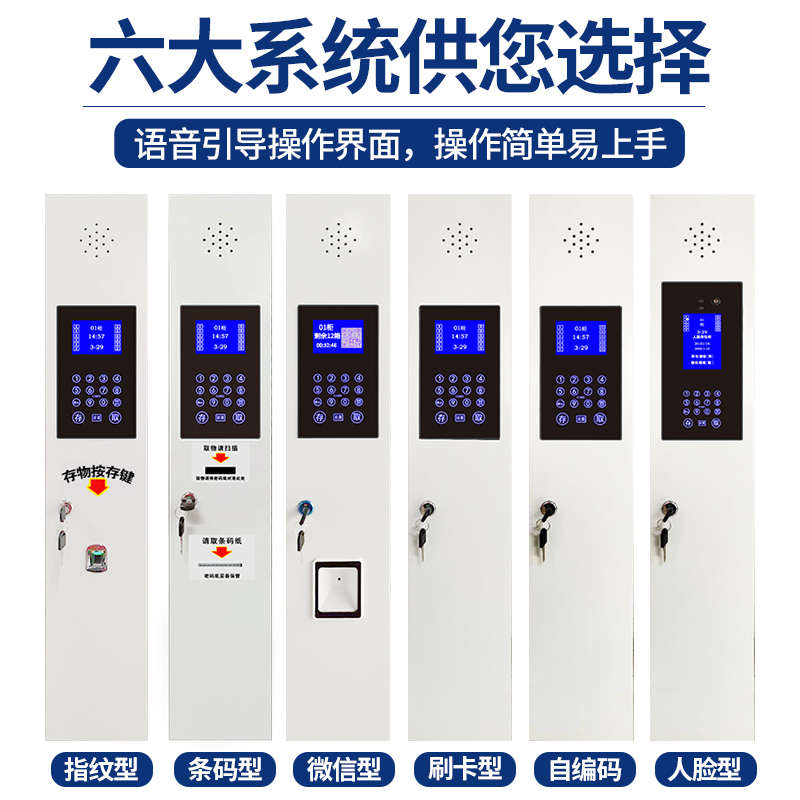 车站电子存包柜智能景区行李箱超市带锁储物人脸指纹识别存取借还
