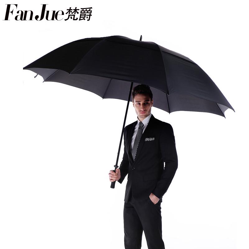 特大雨伞长柄加固双层抗风暴雨专用男女4双人5超大迎宾伞广告定制