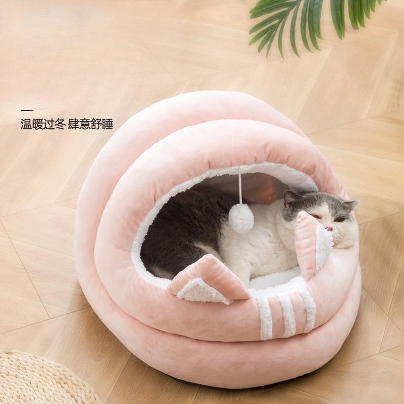 厂家猫窝半封闭宠物窝猫屋猫床猫咪房子用品猫窝别墅冬季可用