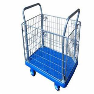 物流折叠手推车平板车拉货车搬运车塑料运拖车小工具车创