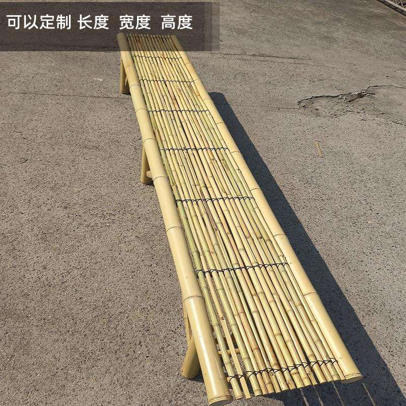 摆落阳花地式竹制置物架几实木花架绿植摆放EKW台花园花盆架台花