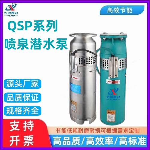现货直销QSP喷泉潜水泵园林景观音乐喷泉泵铸铁不锈钢高扬程变频
