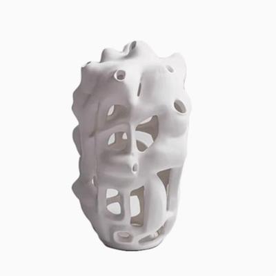 现代意式极简几何错综无镂空抽象桌面雕塑摆件样板房玄关客厅摆件